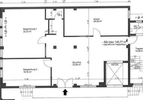 Grundriss EG vorne-links