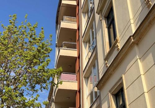 Blick zur Loggia
