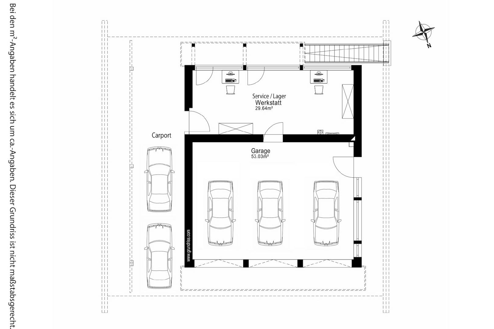 Grundriss Vorderhaus Erdgeschoss
