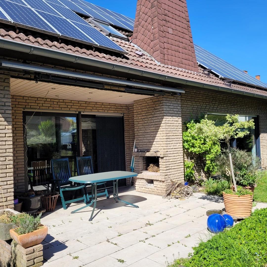 Terrasse mit Kamin