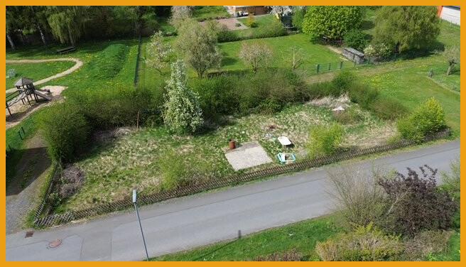 Luftaufnahme des erschlossenen Grundstücks