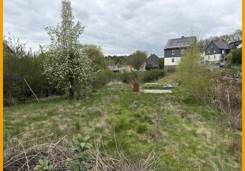 Blick auf das Grundstück