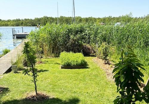 Gartendeteil direkt am See