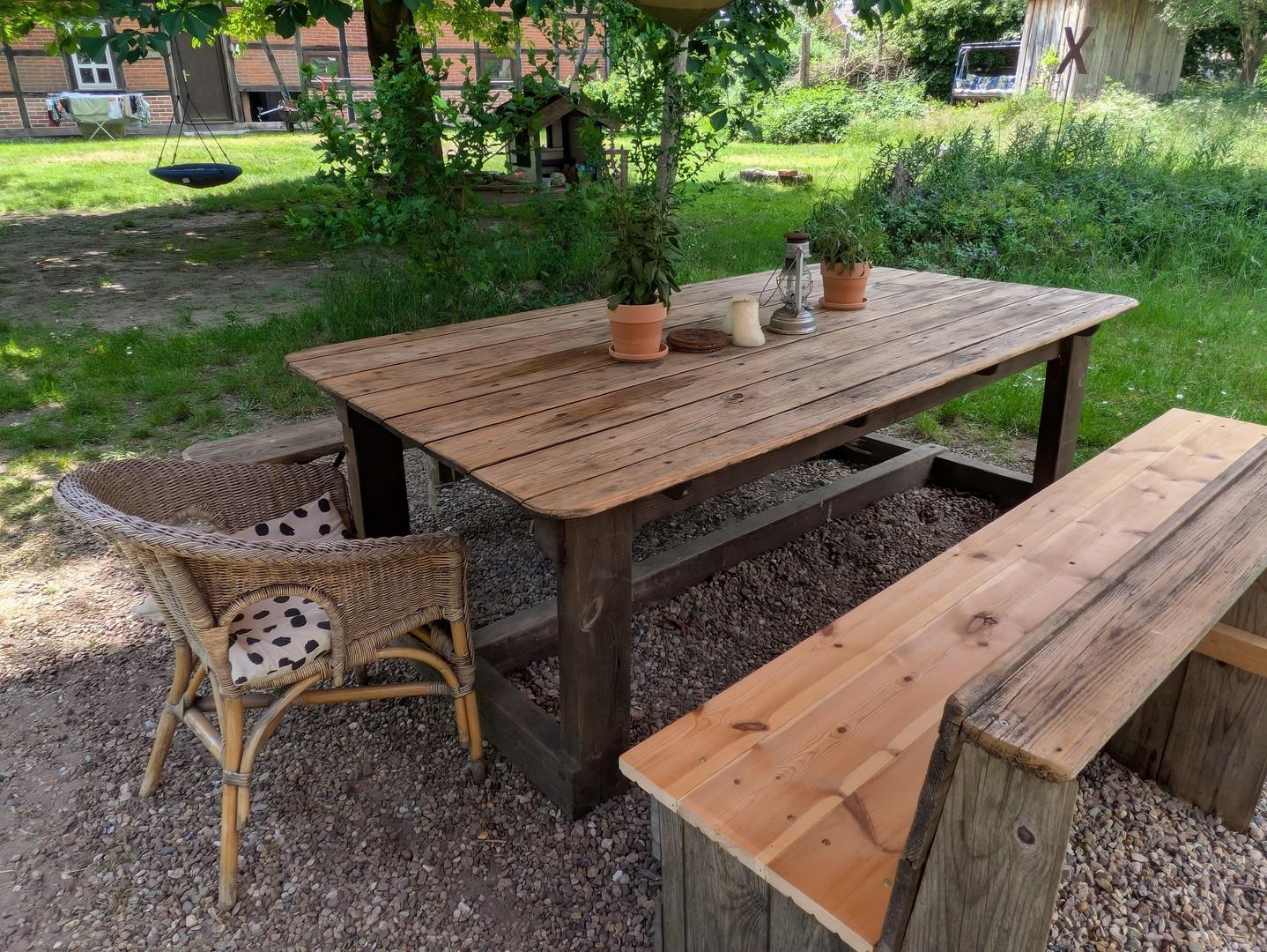 Terrasse vor Wohnhaus 