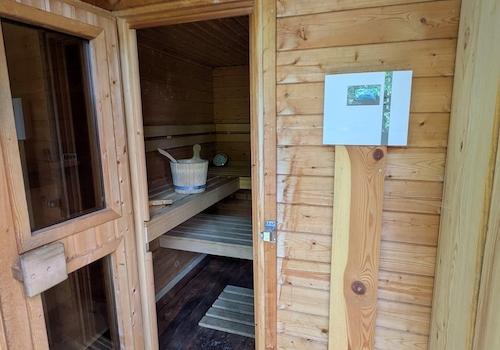 Sauna in Saunawagen