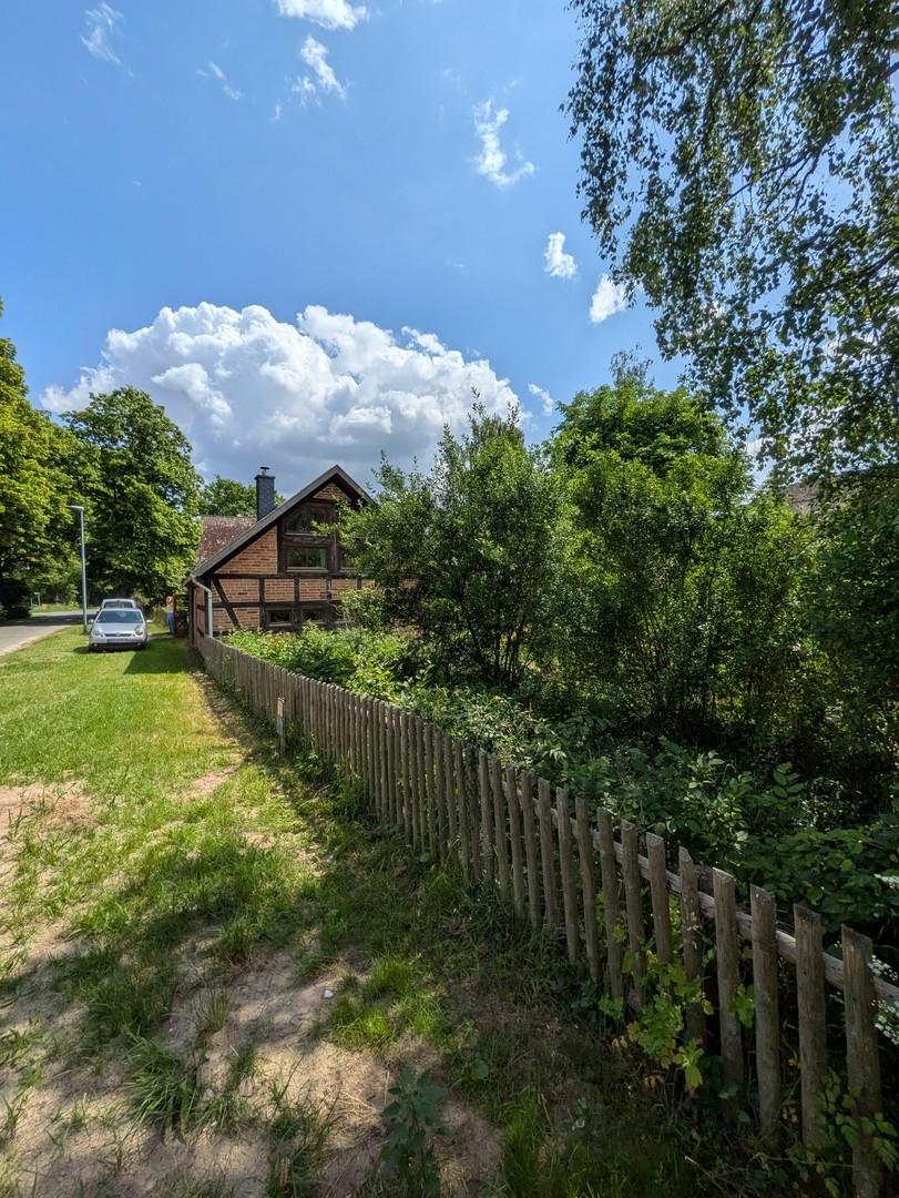 Blick auf Wohnhaus