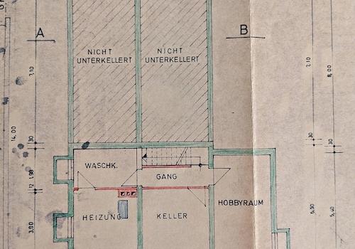 Grundriss Keller