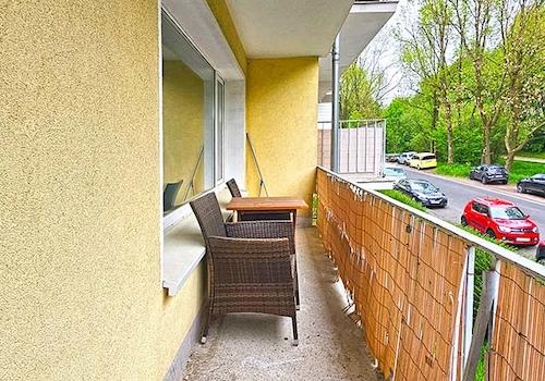 Blick auf den Balkon