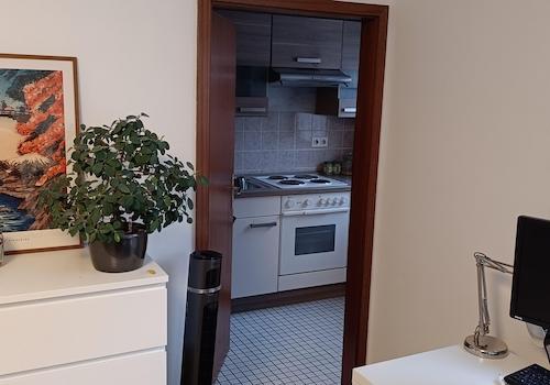 Küche-Blick vom Wohnzimmer
