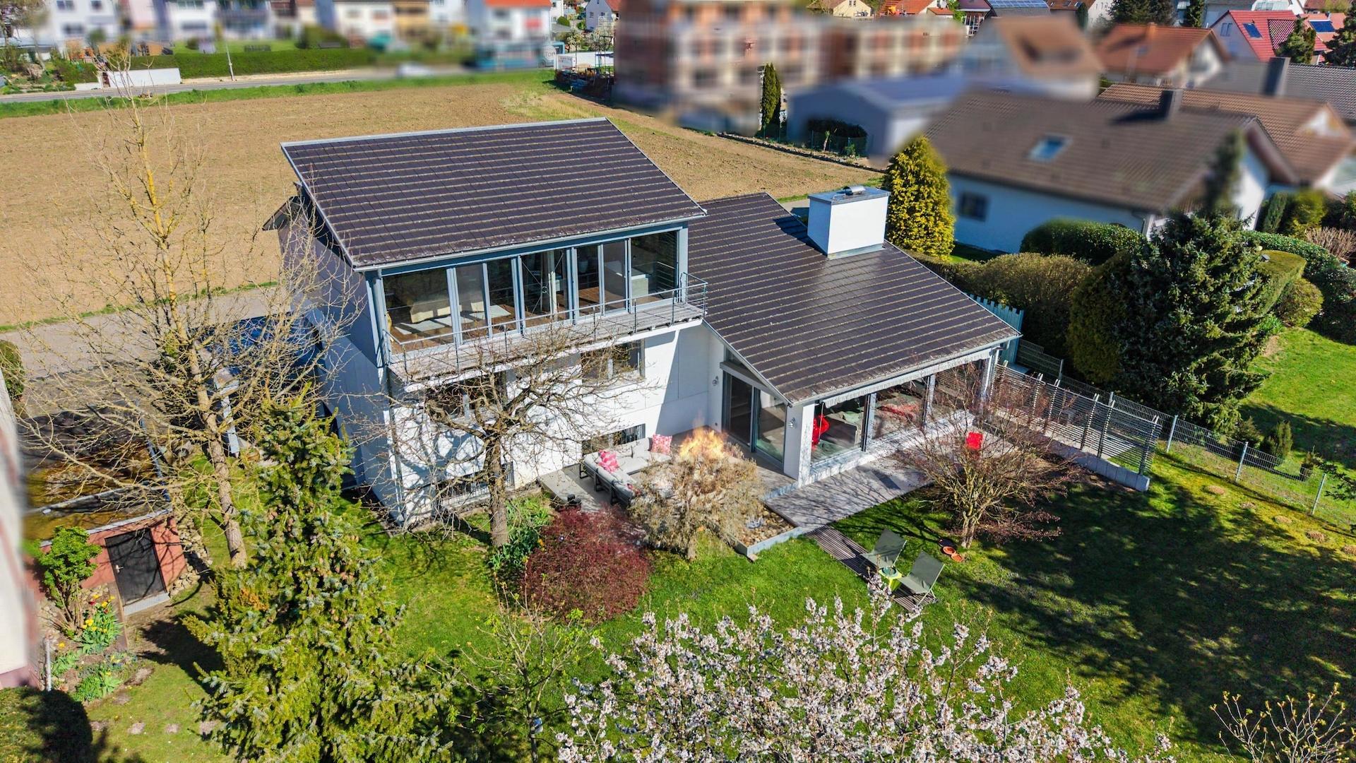 Das Haus von oben