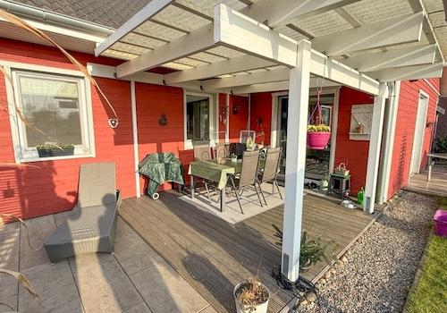 überdachte Terrasse