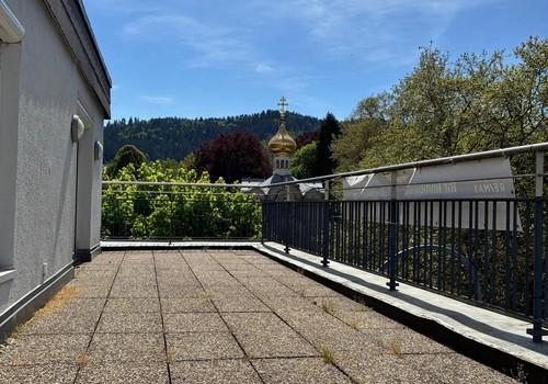 Dachterrasse Blick ins Grüne