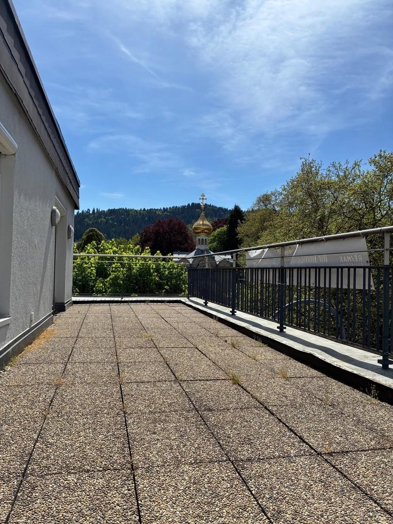 Dachterrasse Blick ins Grüne