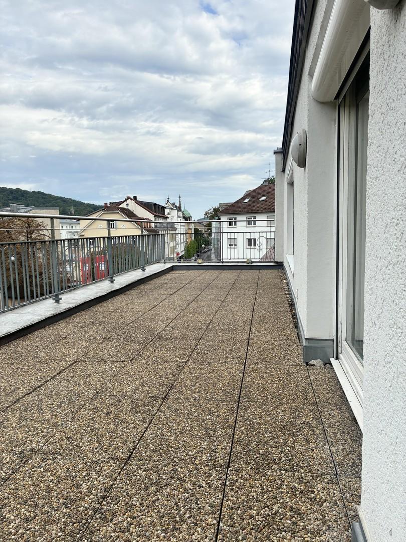 Dachterrasse mit Blick City