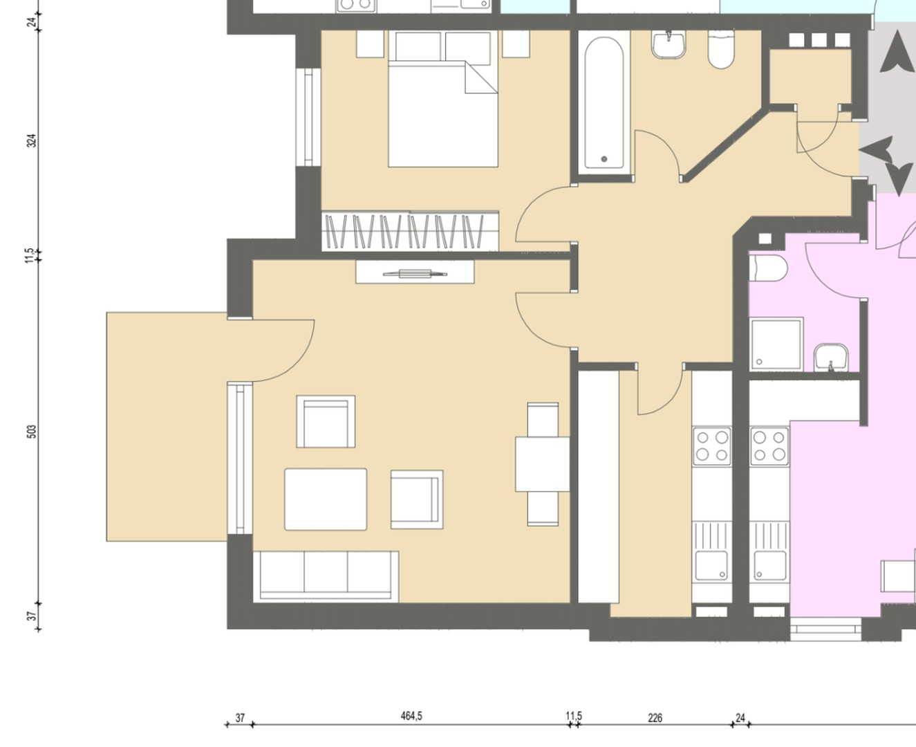 Grundriss Wohnung