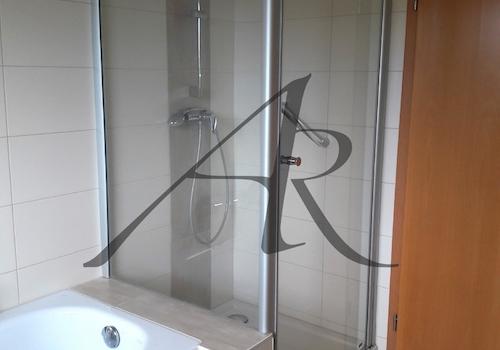 Tageslichtbad mit Badewanne und Dusche