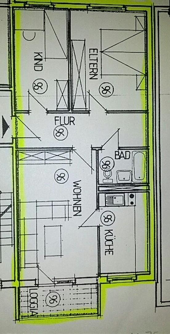 Grundriss der Wohnung