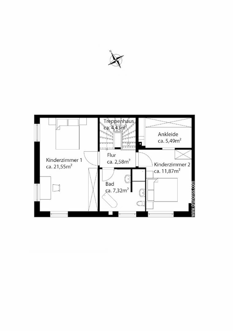 Grundriss Obergeschoss