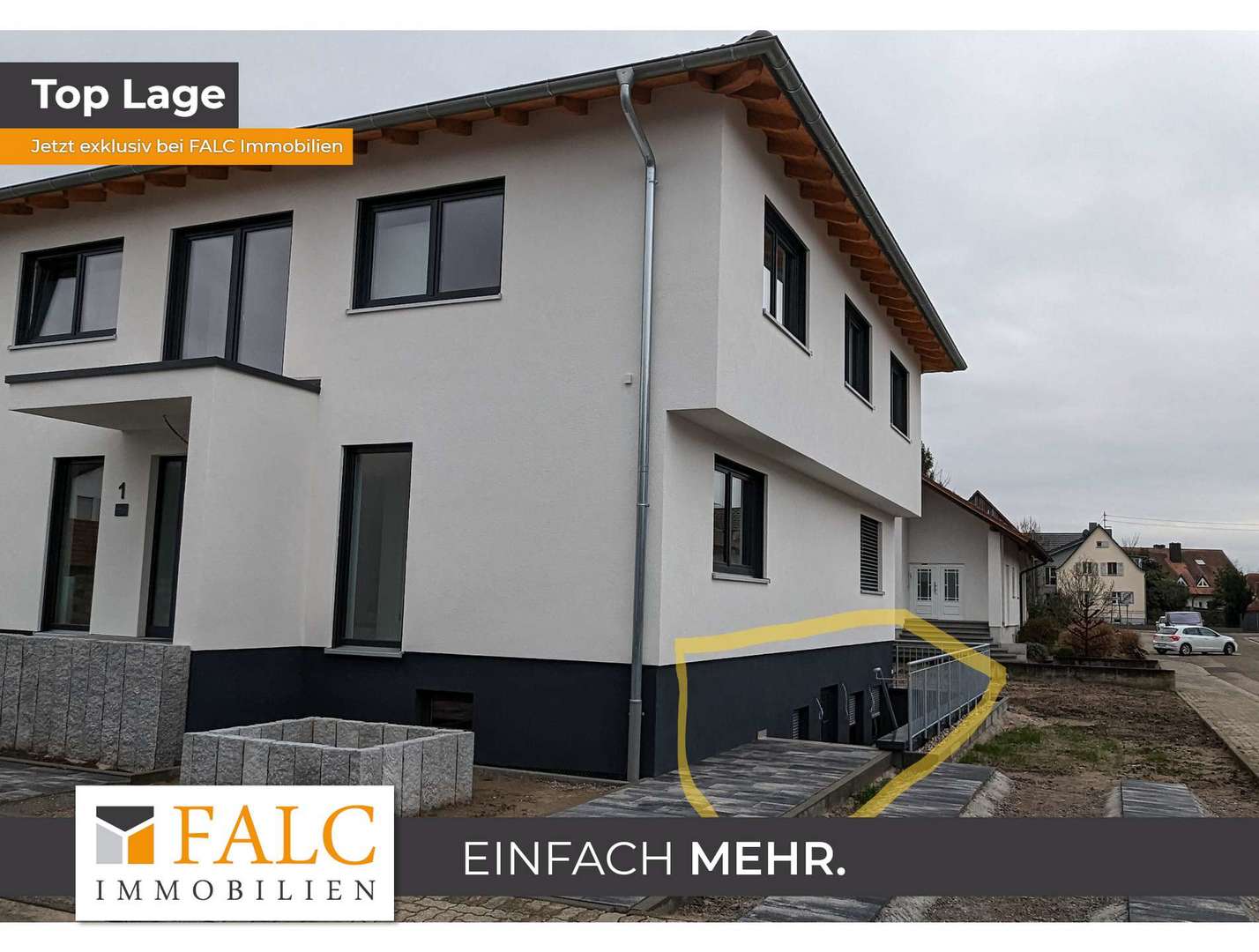 Außen mit Markierung