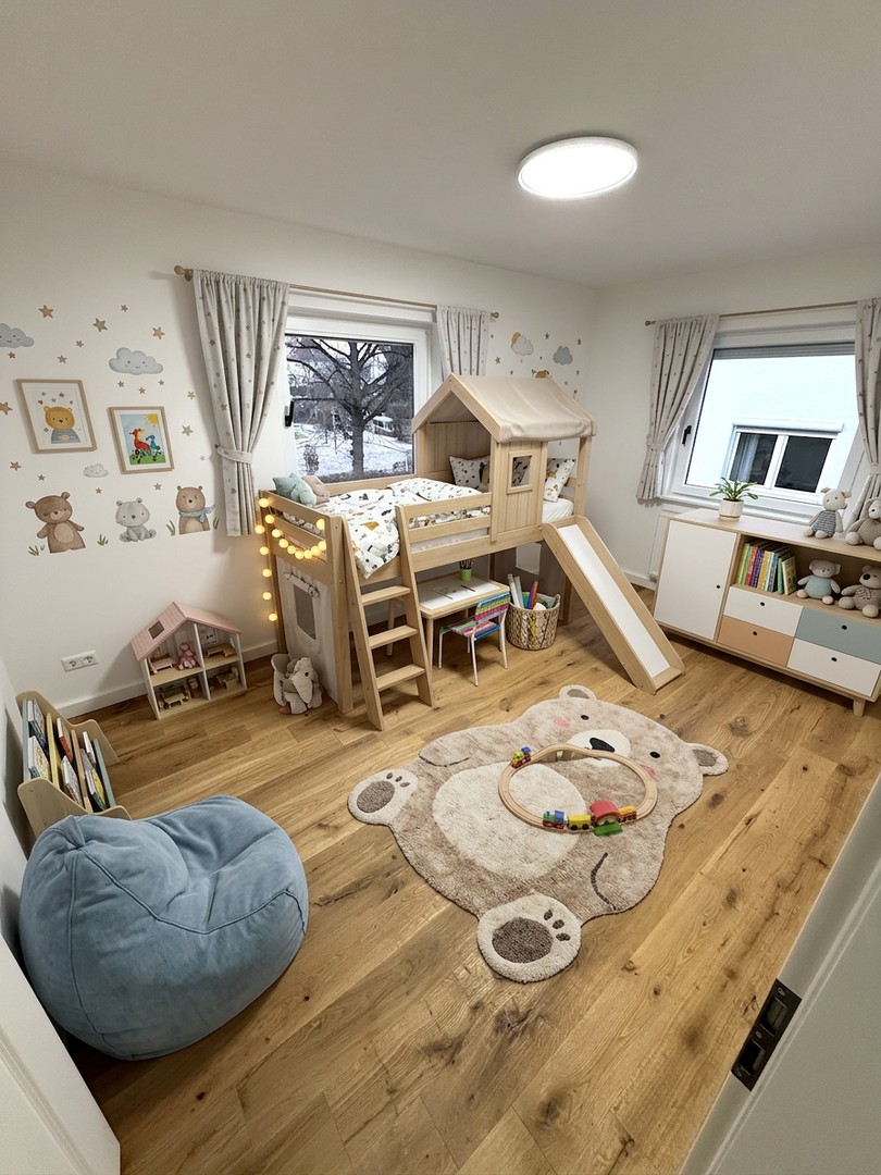 Kinderzimmer möbliert