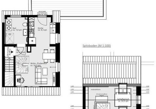 Grundriss Maisonette