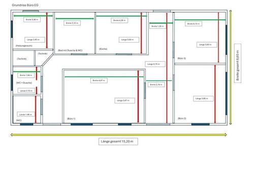 Grundriss EG Büro