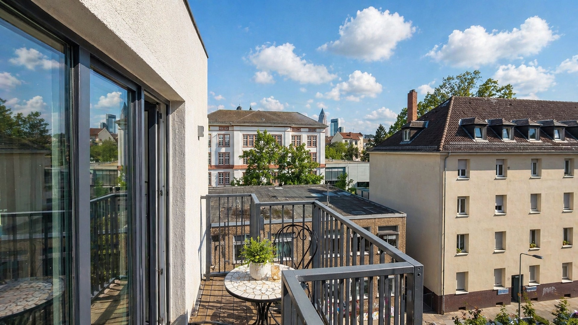 Ausblick Balkon