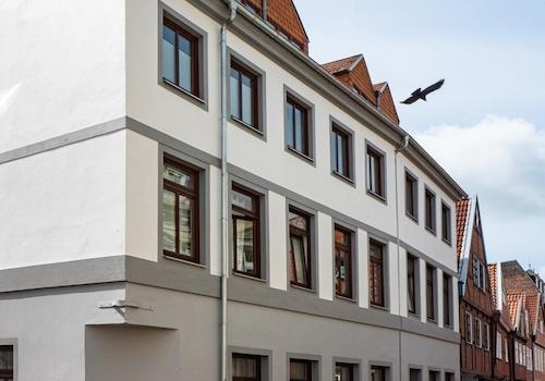 Eckausbildung des Gebäudes