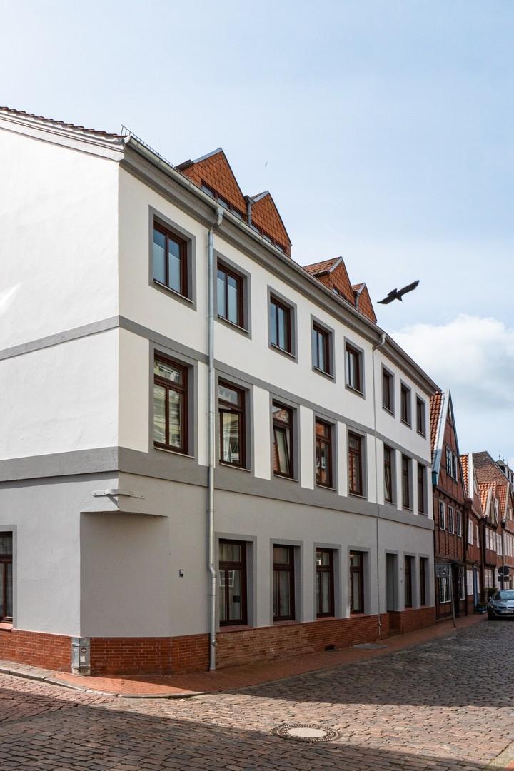 Eckausbildung des Gebäudes