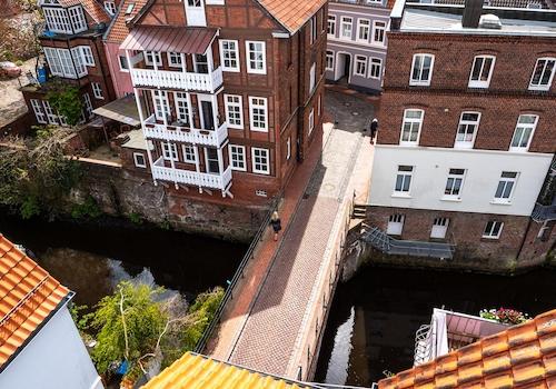 Blick auf Fleet und Altstadt