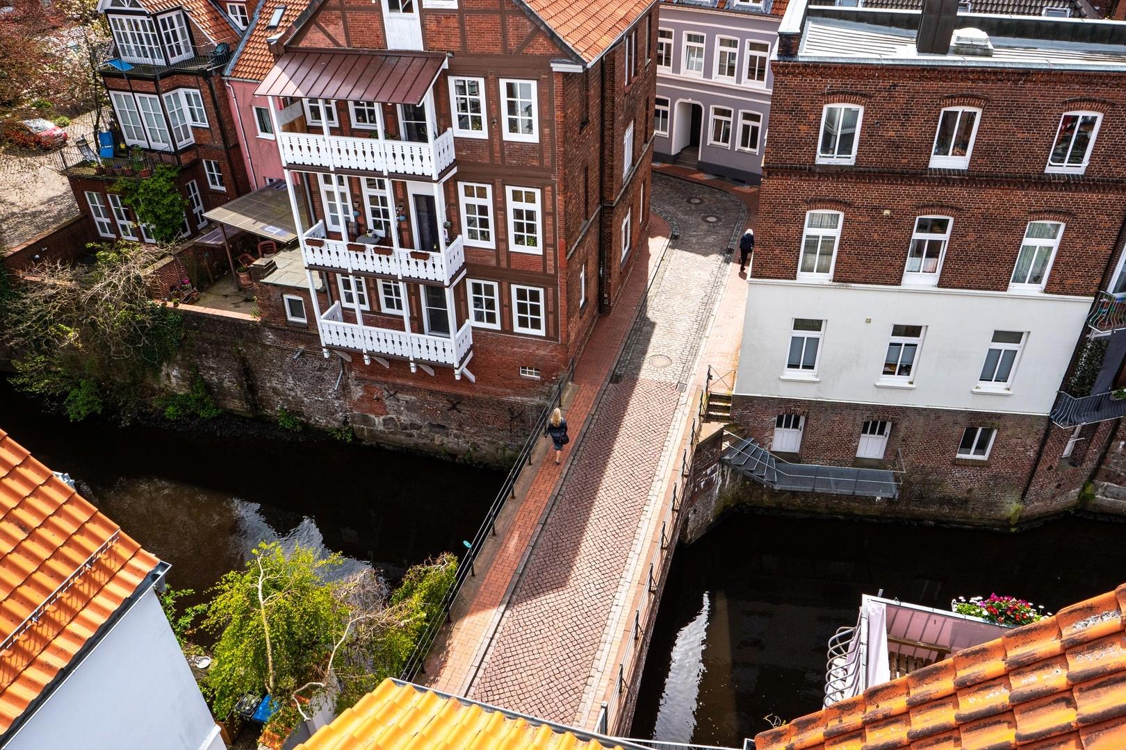 Blick auf Fleet und Altstadt