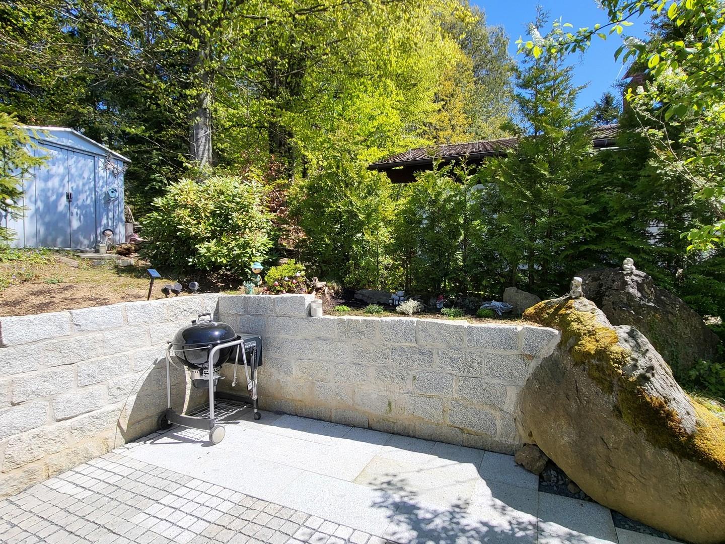 Terrasse, Grillplatz, Fels