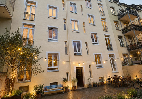 Rückseite abends