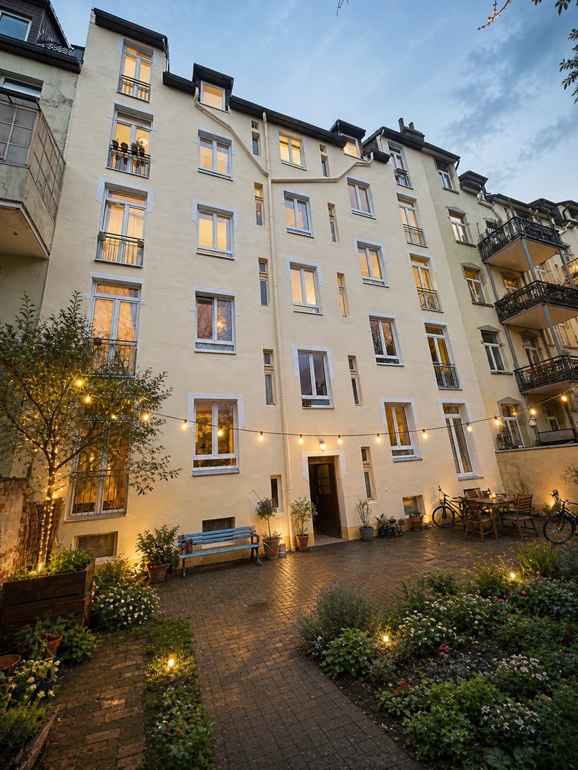 Rückseite abends