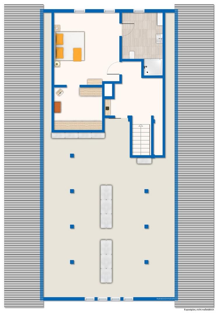 Grundriss Dachgeschoss Haupthaus