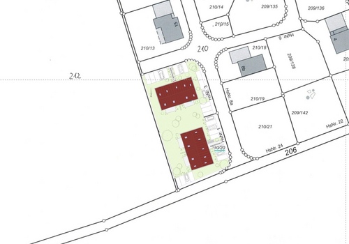 Lageplan Boschstr. 1 und 3