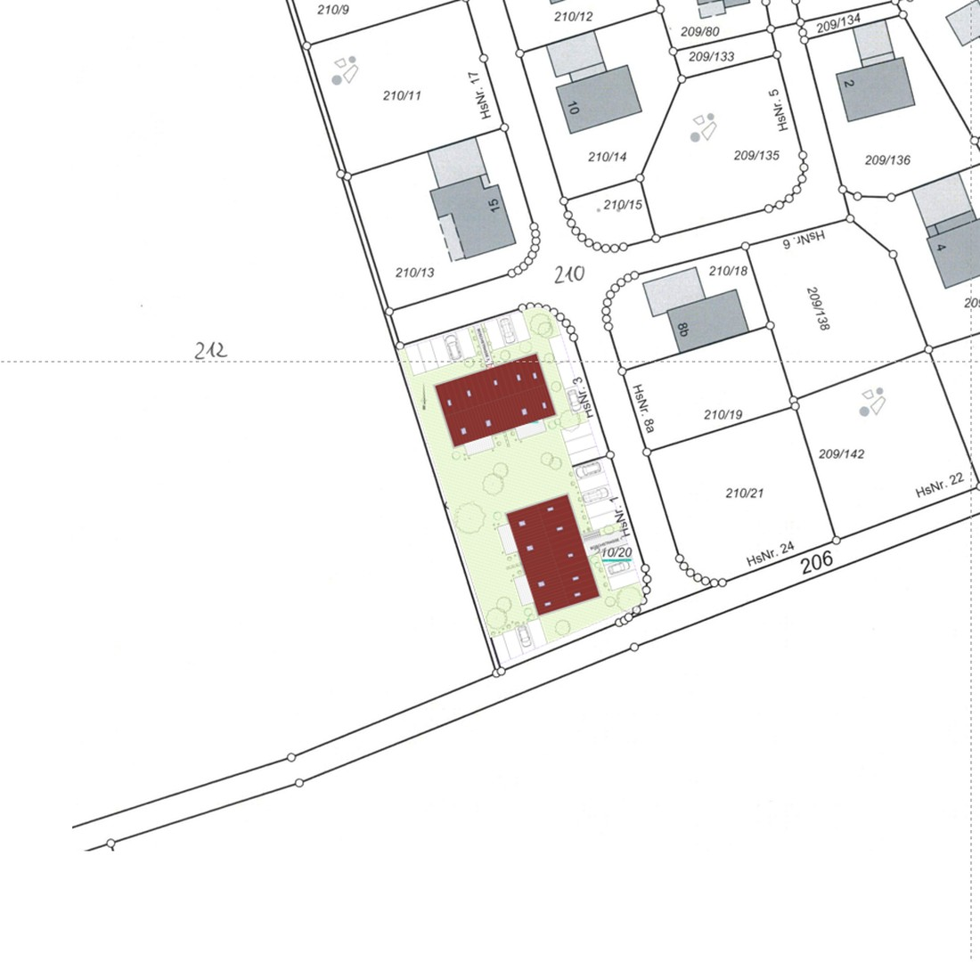 Lageplan Boschstr. 1 und 3