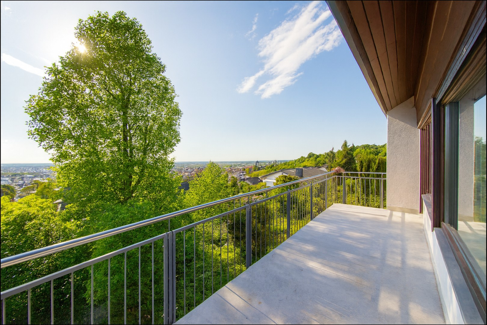 Blick vom Balkon