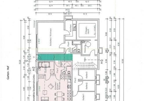 Grundriss Souterrain Links