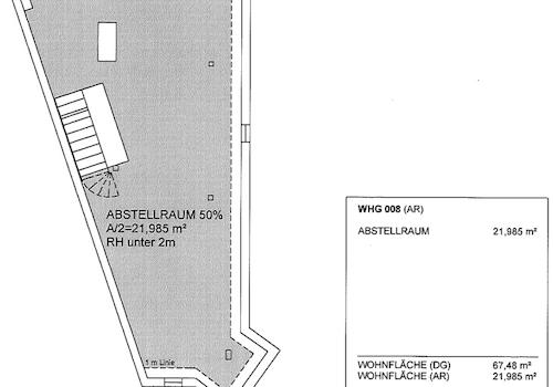 Grundriss Wohnung 8 obere Etage