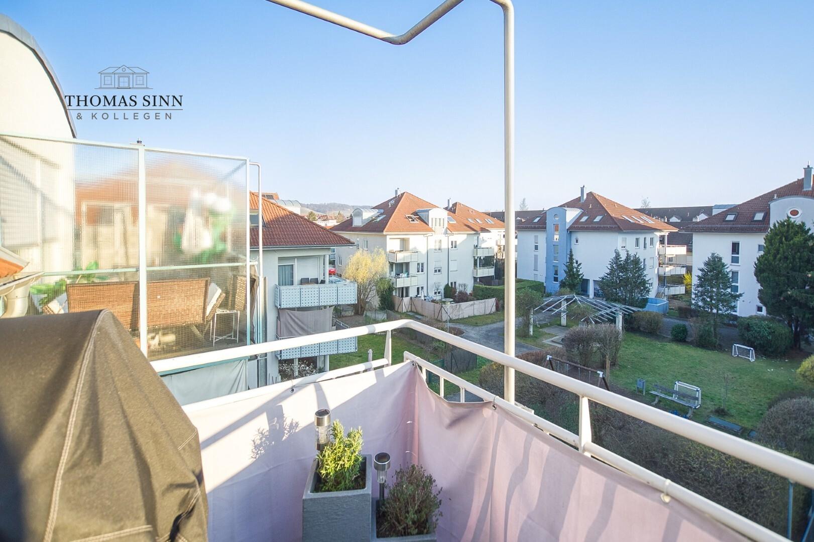 Aussicht vom Balkon