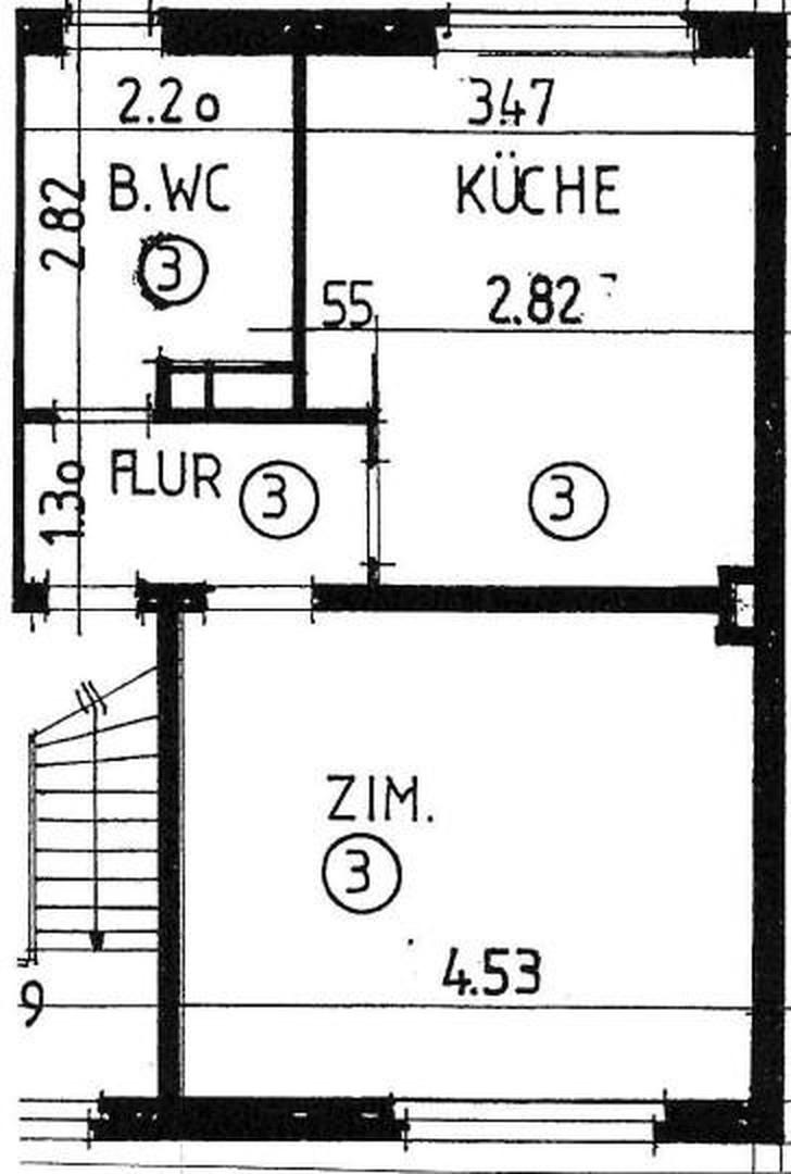 Grundriss der Wohnung