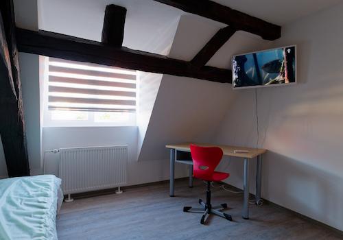 Sichtgebälk im Haus O11