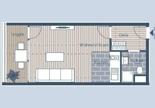 Grundriss WE 2