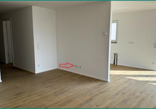 Einer von zwei TV-Anschlüssen