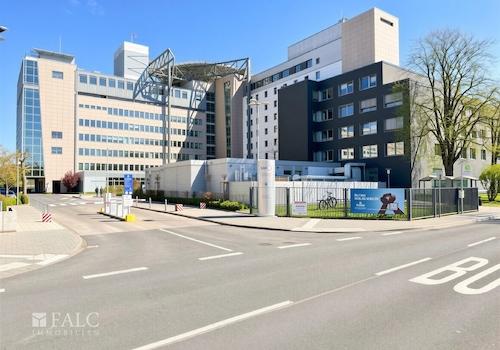 Direkt am Krankenhaus