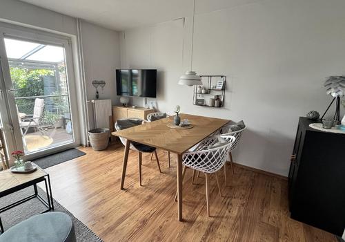 Essplatz im Wohnzimmer