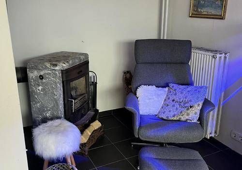 Kaminecke im Wohnzimmer