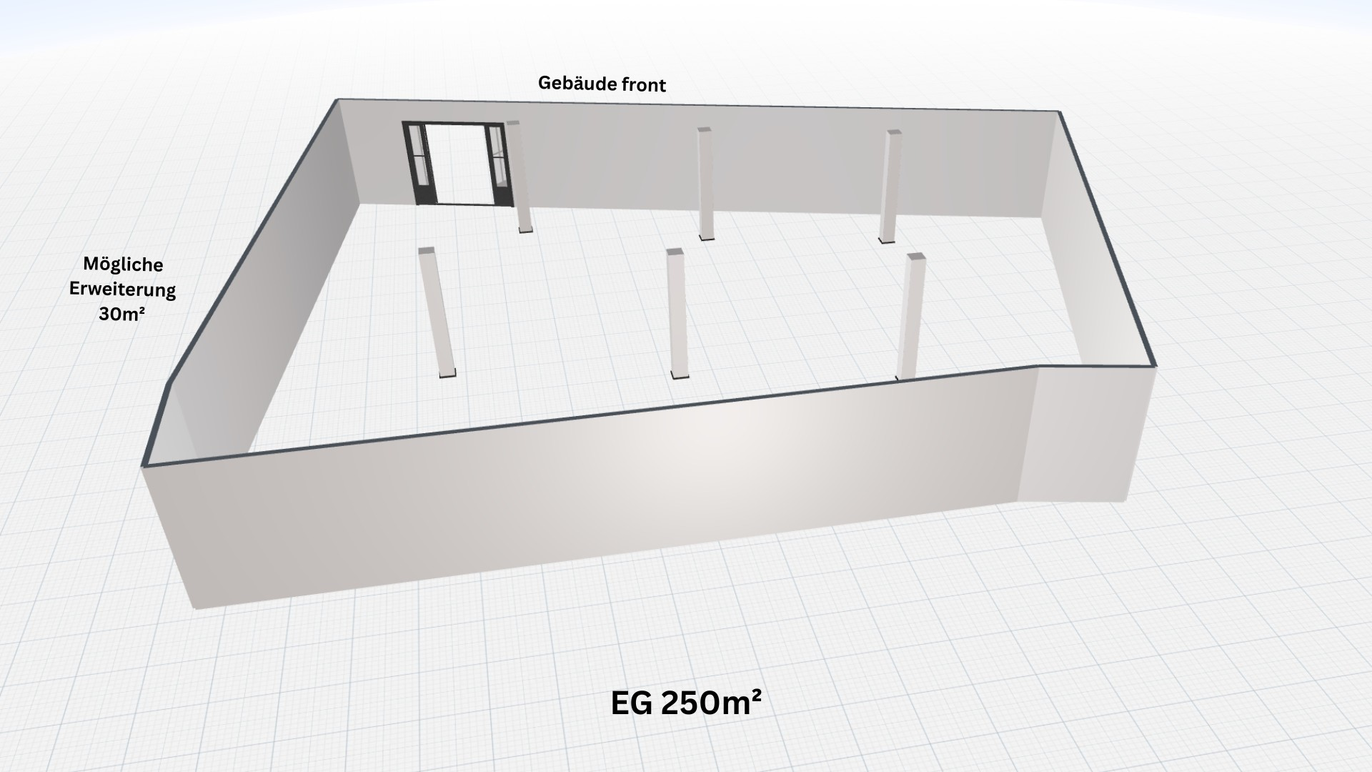 250m² EG geteilt vorne