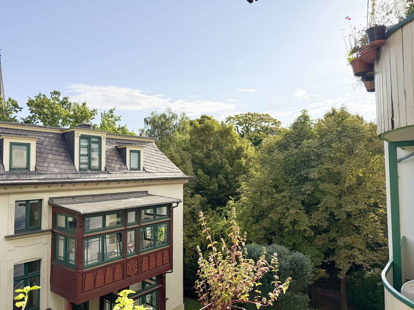 Ausblick Balkon